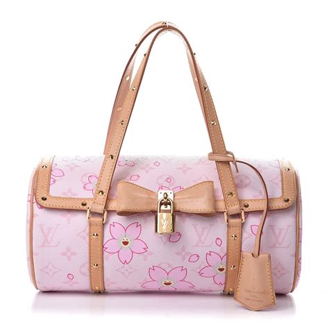 louis vuitton pink murakami cherry blossom papillon bag|LOUIS VUITTON Monogram Cherry Blossom Papillon Pink.